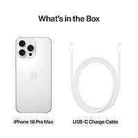 Virgin Plus Apple iPhone 16 Pro Max 256GB - White Titanium - Monthly Financing