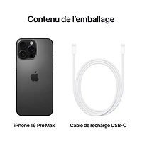 Virgin Plus Apple iPhone 16 Pro Max 256GB - Black Titanium - Monthly Financing