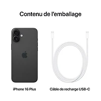 Koodo Apple iPhone 16 Plus 512GB - Black - Monthly Tab Payment