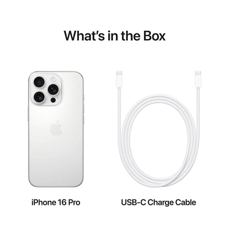 iPhone 16 Pro de 512 Go d'Apple avec Rogers - Titane blanc - Financement mensuel