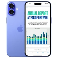 iPhone 16 de 128 Go d'Apple offert par Bell - Noir - Financement mensuel