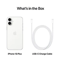 iPhone 16 Plus de 128 Go d'Apple avec Freedom Mobile - Blanc - Paiement Balance mensuel