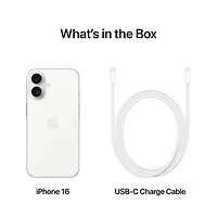 TELUS Apple iPhone 16 128GB - White - Monthly Financing