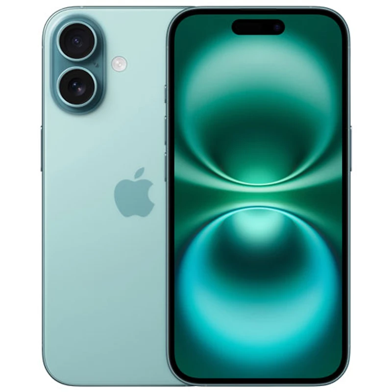 iPhone 16 de 256 Go d'Apple avec Koodo - Sarcelle - Paiement Balance mensuel