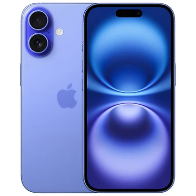 iPhone 16 de 256 Go d'Apple avec Freedom Mobile - Bleu outremer - Paiement Balance mensuel
