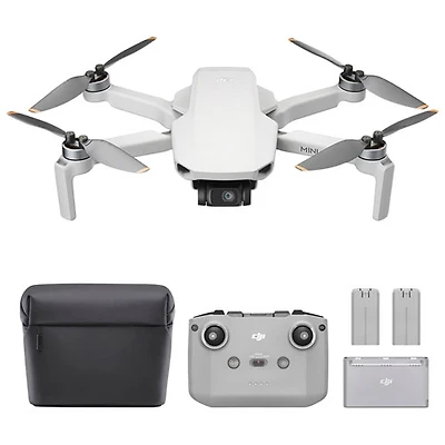 Ensemble de drone Fly More quadricoptère Mini 4K de DJI avec télécommande - Prêt à voler - Bilingue