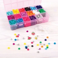Ensemble de fabrication de bijoux avec étui et perles Heishi de Make It Real - 3356 pièces