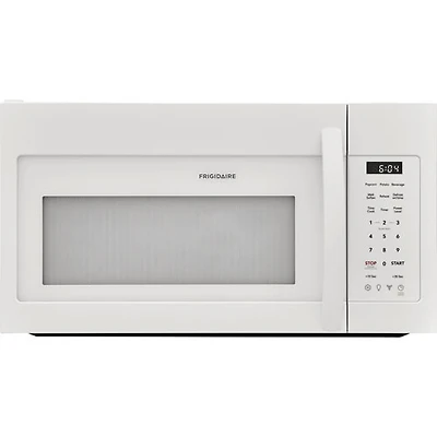 Boîte ouverte - Four à micro-ondes à hotte intégrée de Frigidaire - 1,8 pi³ - Blanc - Parfait état