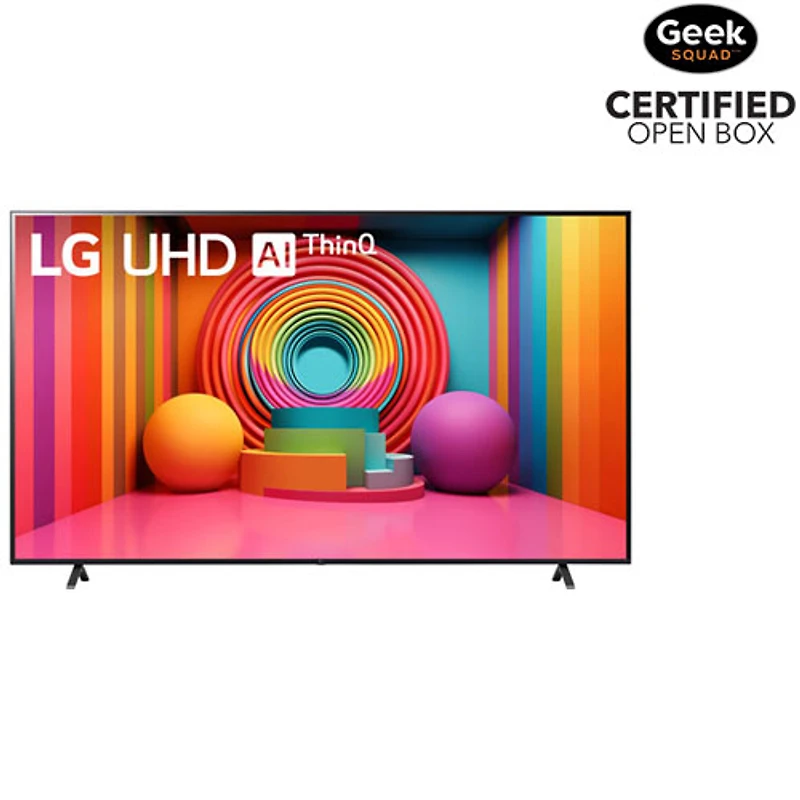Boîte ouverte - Téléviseur intelligent webOS HDR DEL UHD 4K de 86 po avec AI ThinQ de LG (86UT7590PUA) - 2024