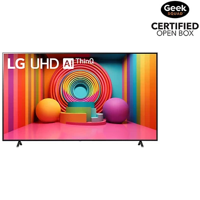 Boîte ouverte - Téléviseur intelligent webOS HDR DEL UHD 4K de 86 po avec AI ThinQ de LG (86UT7590PUA) - 2024