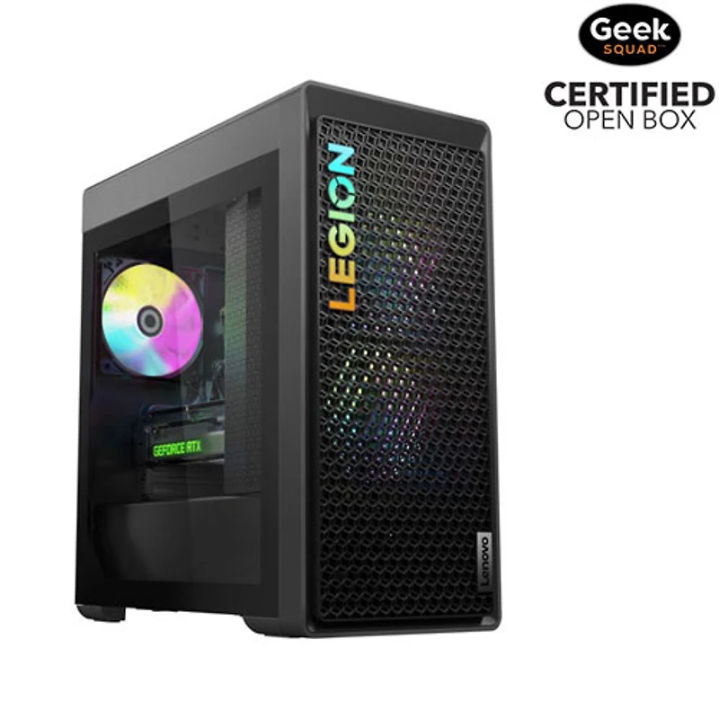 Boîte ouverte - Ordinateur de jeu Legion Tower 5i de Lenovo - Gris tempête (Core i5 14400F d'Intel/RAM 32 Go/SSD 1 To/RTX 4060)