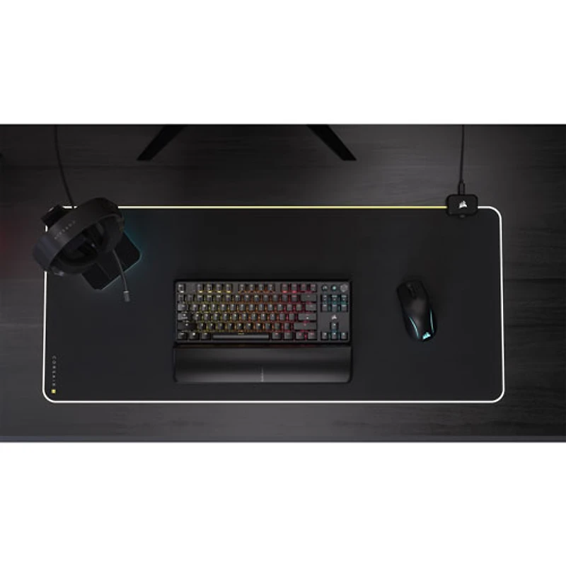 Clavier de jeu mécanique sans pavé numérique rétroéclairé sans fil à touches mécaniques linéaires Red K70 CORE de Corsair - Noir - Exclusivité Best Buy