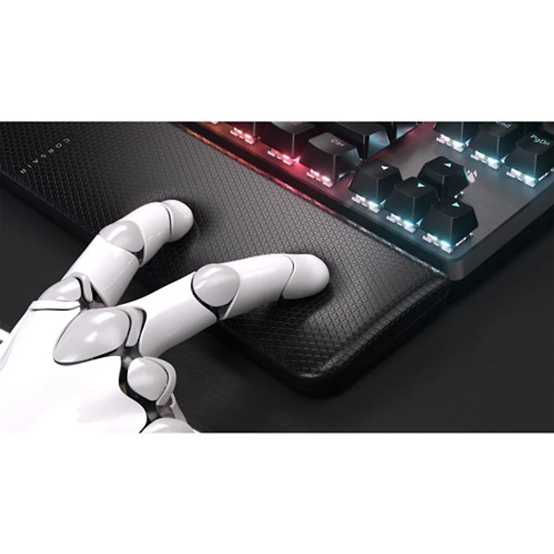 Clavier de jeu mécanique sans pavé numérique rétroéclairé sans fil à touches mécaniques linéaires Red K70 CORE de Corsair - Noir - Exclusivité Best Buy