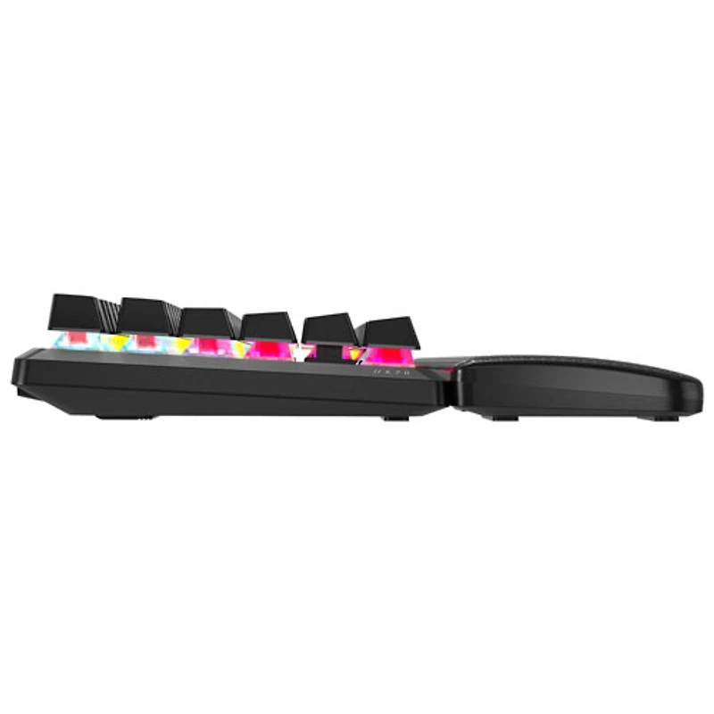 Clavier de jeu mécanique sans pavé numérique rétroéclairé sans fil à touches mécaniques linéaires Red K70 CORE de Corsair - Noir - Exclusivité Best Buy