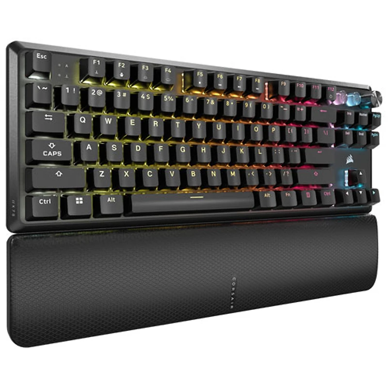 Clavier de jeu sans pavé numérique avec fil rétroéclairé à commutateurs magnétiques linéaires K70 Pro de Corsair - Noir