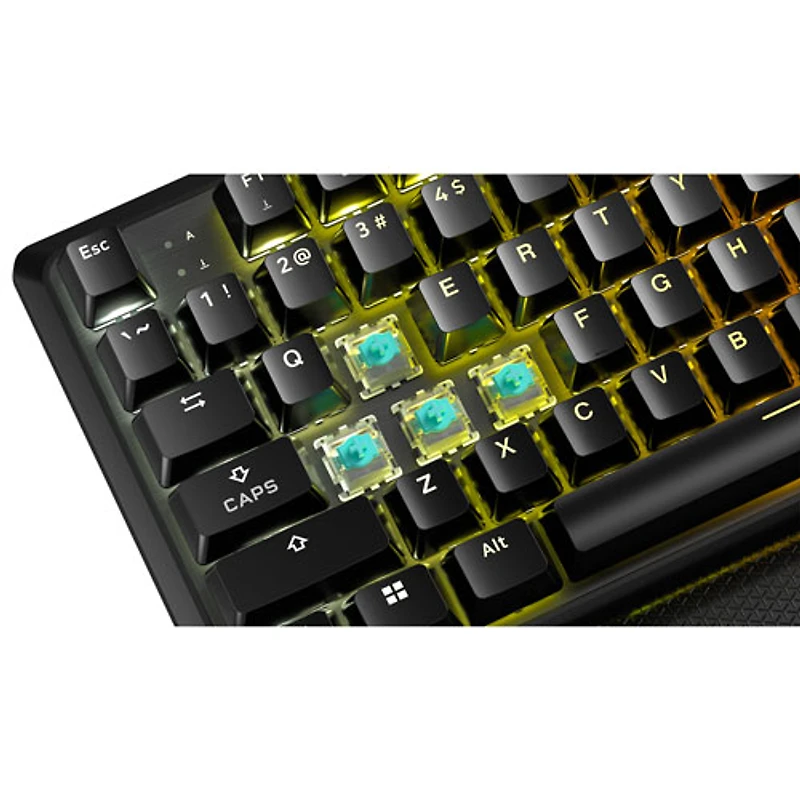 Clavier de jeu sans pavé numérique avec fil rétroéclairé à commutateurs magnétiques linéaires K70 Pro de Corsair - Noir