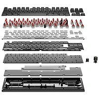 Clavier de jeu sans pavé numérique avec fil rétroéclairé à commutateurs mécaniques linéaires Red K70 CORE de Corsair - Noir