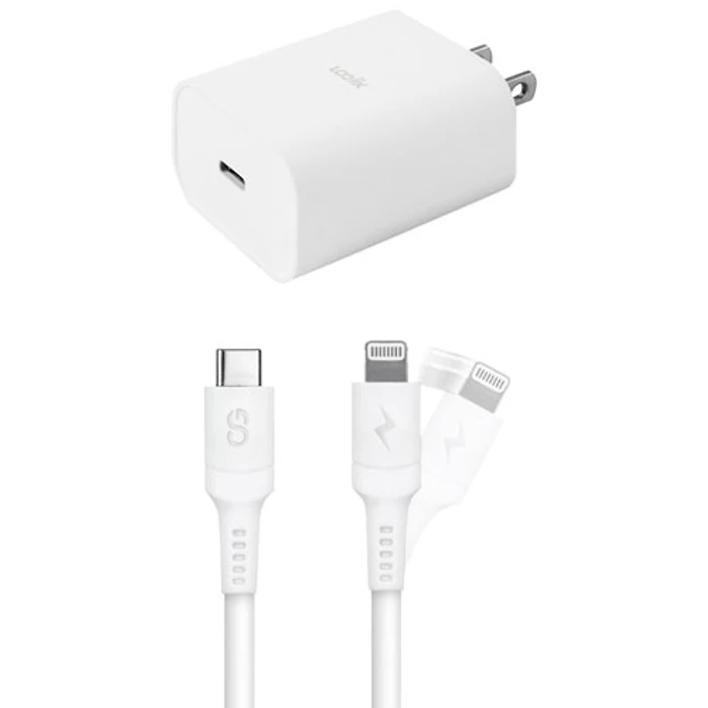 Trousse de chargement Essential de 20 W de LOGiiX (LGX-13535) - Blanc