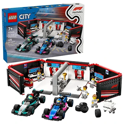 LEGO City : Le garage de F1 et les voitures Mercedes-AMG et Alpine - 678 pièces (60444)