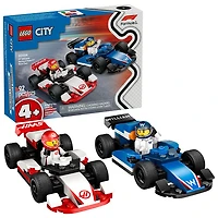 LEGO City : Les voitures de course de F1 Williams Racing et Haas F1 - 92 pièces (60464)