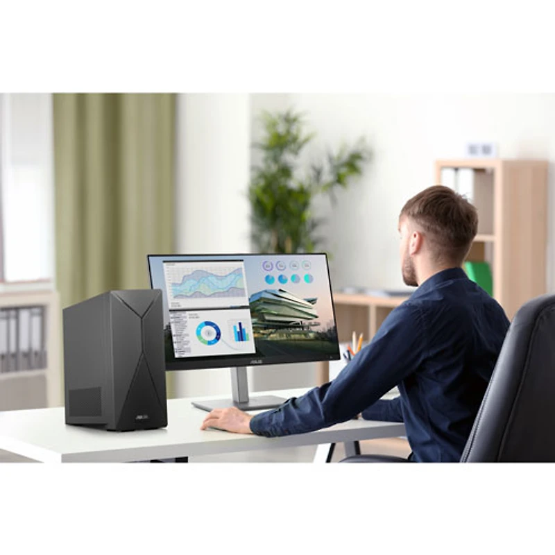 Ordinateur de bureau S501 d'ASUS (Core i5-14400 d'Intel/RAM 16 Go/SSD 1 To/RTX 3050)