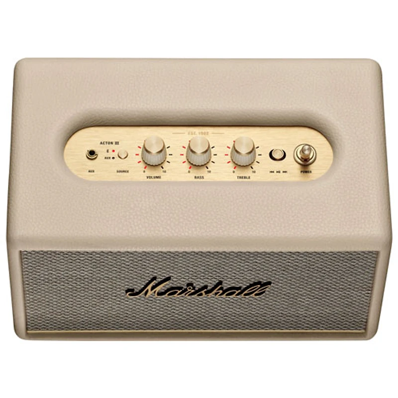 Haut-parleur Bluetooth sans fil Acton III de Marshall - Crème