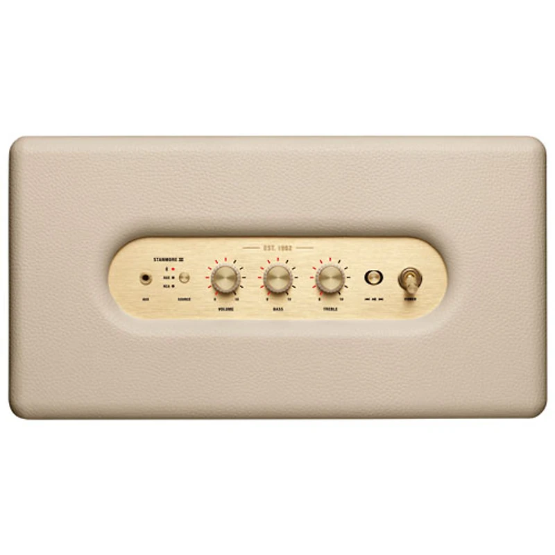 Haut-parleur Bluetooth sans fil Stanmore III de Marshall - Crème