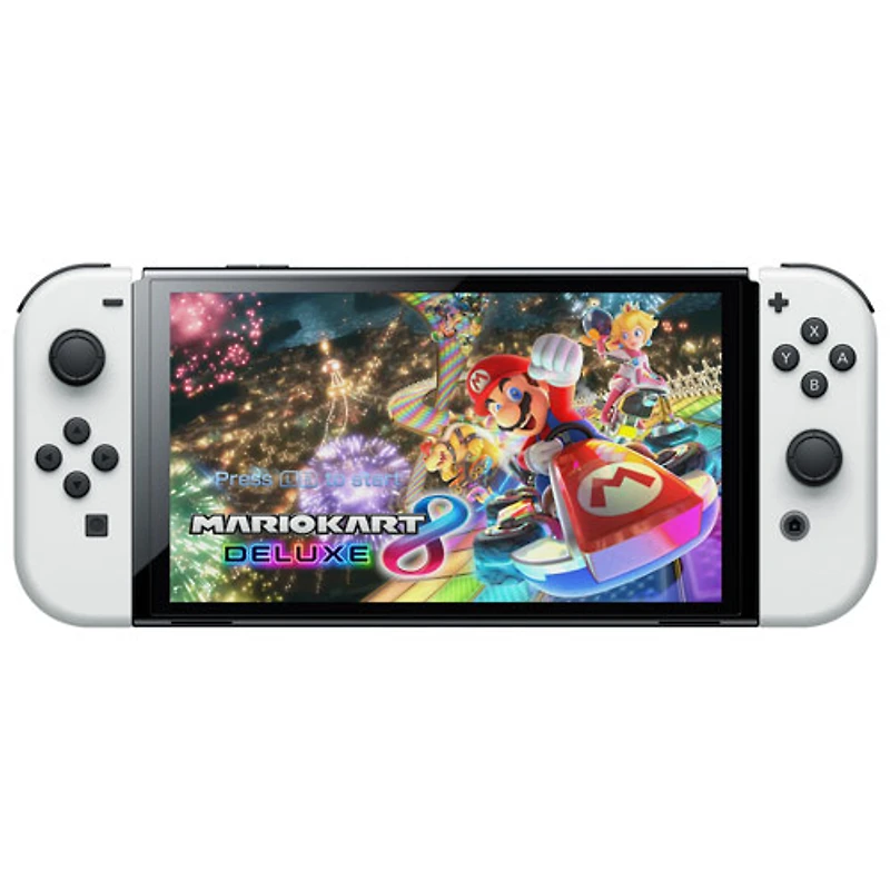 Ensemble Nintendo Switch – Mmodèle OLED Mario Kart 8 Deluxe et abonnement individuel en ligne de 12 mois