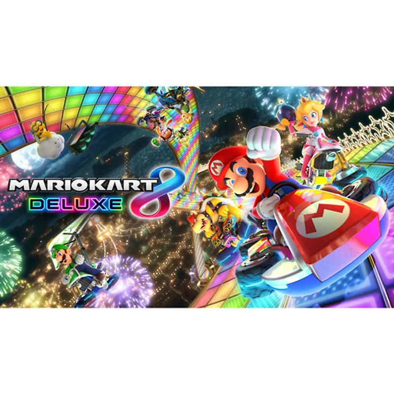 Ensemble Nintendo Switch – Mmodèle OLED Mario Kart 8 Deluxe et abonnement individuel en ligne de 12 mois