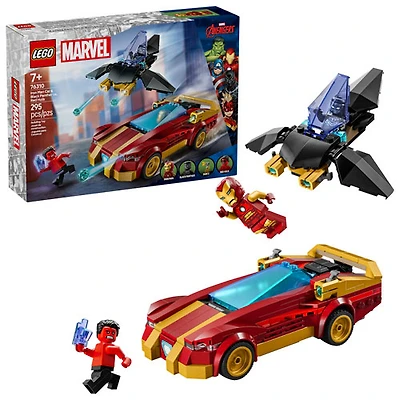 LEGO Marvel : La voiture d'Iron Man et Black Panther contre Hulk rouge - 295 pièces (76310)