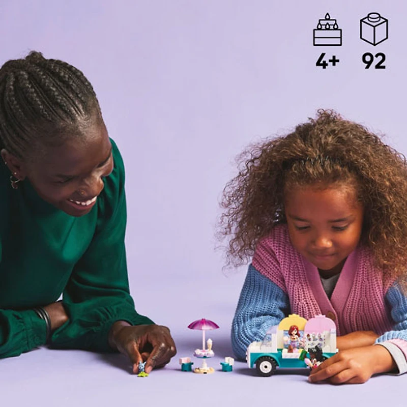 LEGO Friends : Le camion de crème glacée de Heartlake City - 92 pièces (42644)