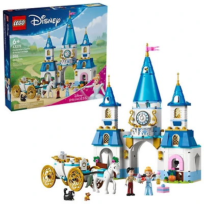 LEGO Disney: Cinderella's Castle & Horse Carriage - 596 Pieces (43275)