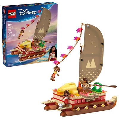 LEGO Disney: Le canot d'aventure de Moana - 529 pièces (43270)