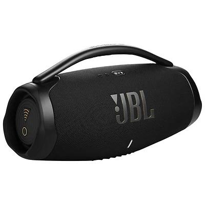 Haut-parleur sans fil Bluetooth Wi-Fi étanche Boombox 3 de JBL - Noir