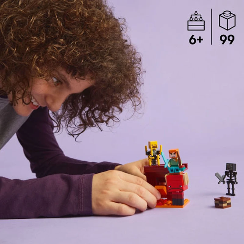 LEGO Minecraft : La bataille de la lave du Nether - 99 pièces (21266)