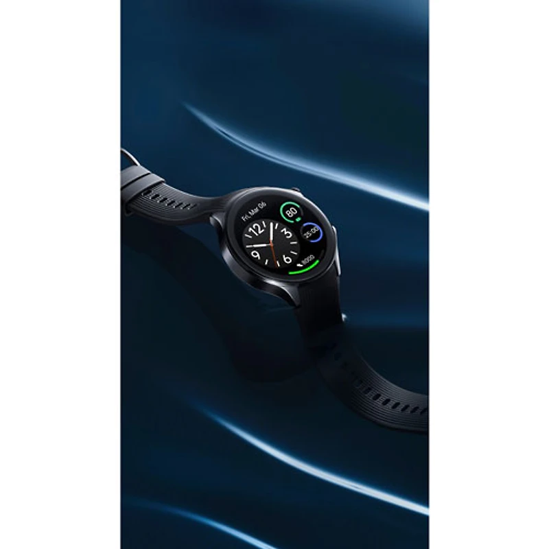 Montre intelligente de 47 mm OnePlus Watch 2 - Noir radiant - Partenaire de détail exclusif