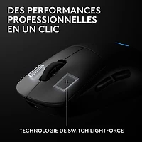 Logitech G PRO 2 LIGHTSPEED 44000 DPI Wireless Optical Gaming Mouse - Black