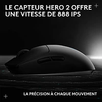 Logitech G PRO 2 LIGHTSPEED 44000 DPI Wireless Optical Gaming Mouse - Black