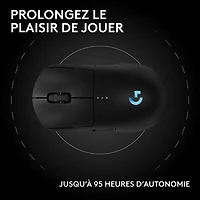 Logitech G PRO 2 LIGHTSPEED 44000 DPI Wireless Optical Gaming Mouse - Black