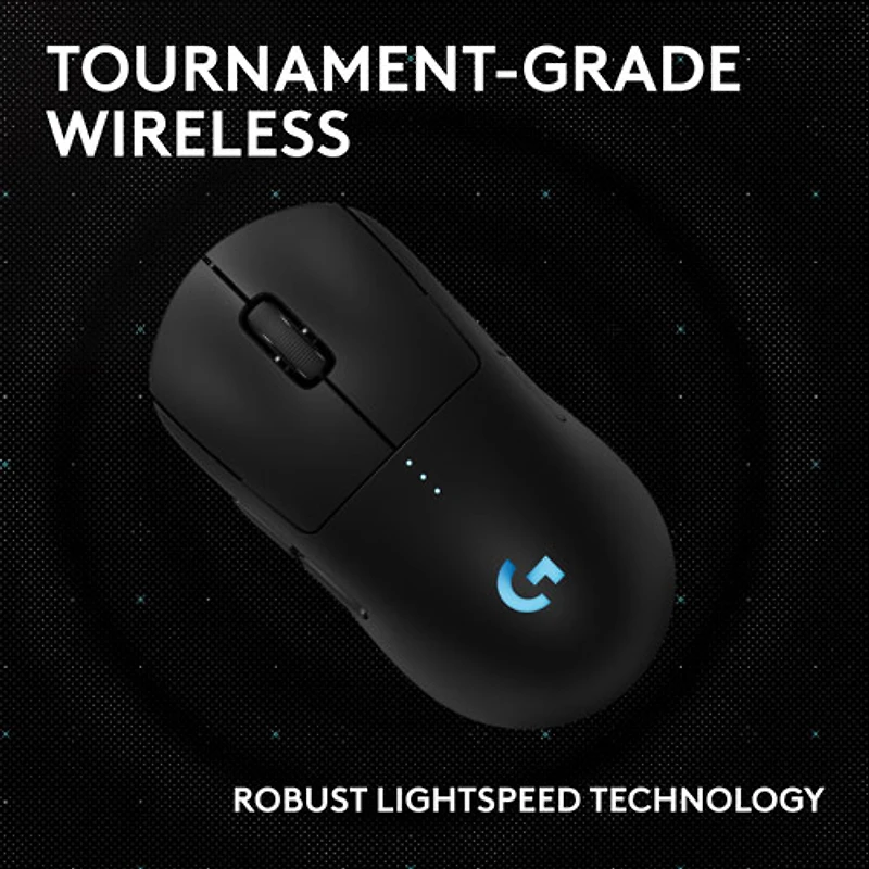 Logitech G PRO 2 LIGHTSPEED 44000 DPI Wireless Optical Gaming Mouse - Black