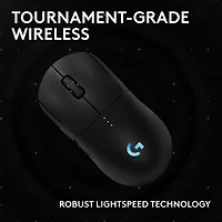 Logitech G PRO 2 LIGHTSPEED 44000 DPI Wireless Optical Gaming Mouse - Black