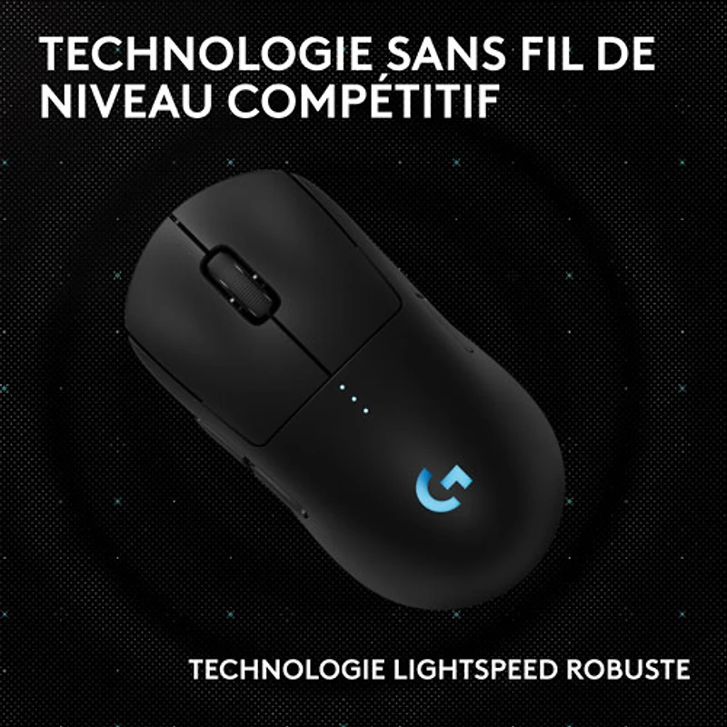 Logitech G PRO 2 LIGHTSPEED 44000 DPI Wireless Optical Gaming Mouse - Black