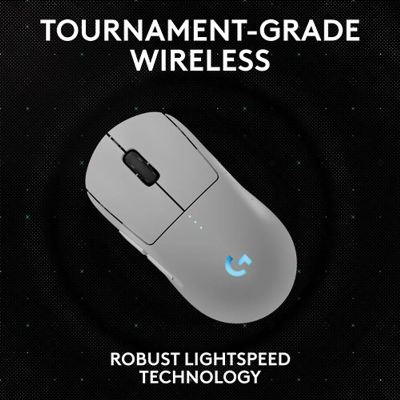 Souris de jeu optique sans fil de 44000 ppp PRO 2 LIGHTSPEED de Logitech G - Blanc