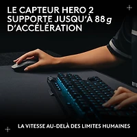Souris de jeu optique sans fil de 44000 ppp PRO 2 LIGHTSPEED de Logitech G - Magenta
