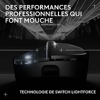 Logitech PRO X SUPERLIGHT 2 DEX 44000 DPI Wireless Optical Lightweight 5-Button Gaming Mouse - Black