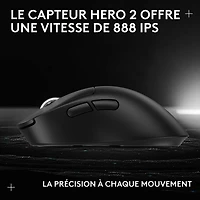 Logitech PRO X SUPERLIGHT 2 DEX 44000 DPI Wireless Optical Lightweight 5-Button Gaming Mouse - Black