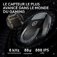 Logitech PRO X SUPERLIGHT 2 DEX 44000 DPI Wireless Optical Lightweight 5-Button Gaming Mouse - Black