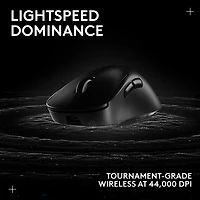 Logitech PRO X SUPERLIGHT 2 DEX 44000 DPI Wireless Optical Lightweight 5-Button Gaming Mouse - Black