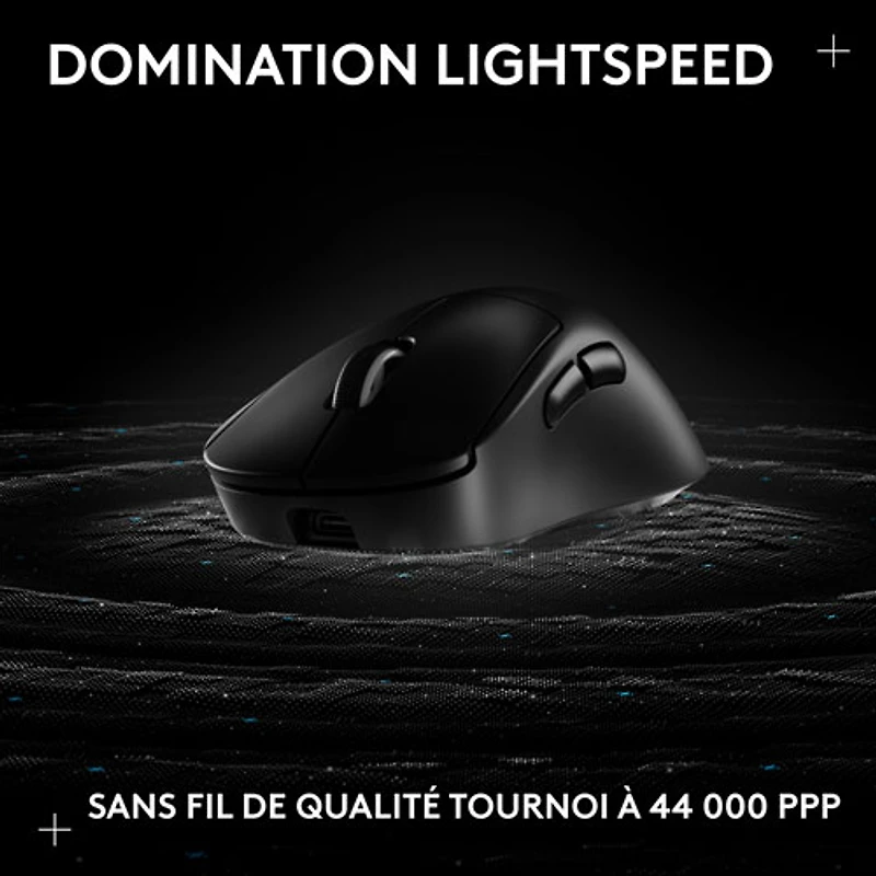Logitech PRO X SUPERLIGHT 2 DEX 44000 DPI Wireless Optical Lightweight 5-Button Gaming Mouse - Black