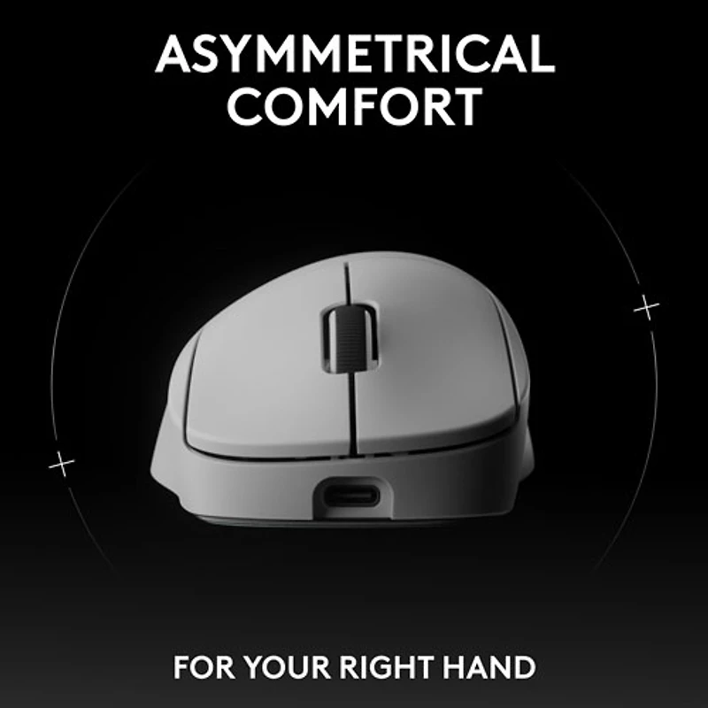 Souris de jeu optique sans fil légère à 5 boutons de 44 000 ppp PRO X SUPERLIGHT 2 DEX de Logitech - Blanc